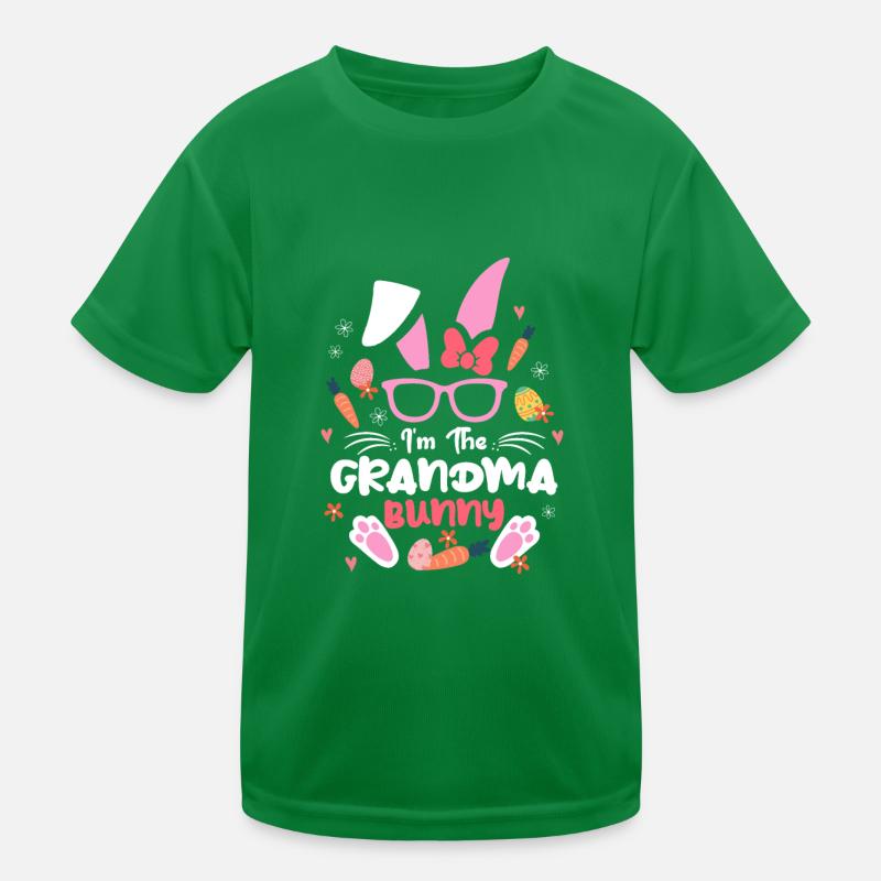 Im The Grandma Rabbit Easter Rabbit Ear Sunglass Kinder Funktions-T-Shirt