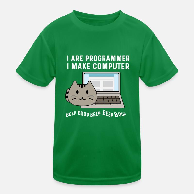 Bip Boop bep boop. Professeur d’informatique Cadeau T-shirt sport Enfant