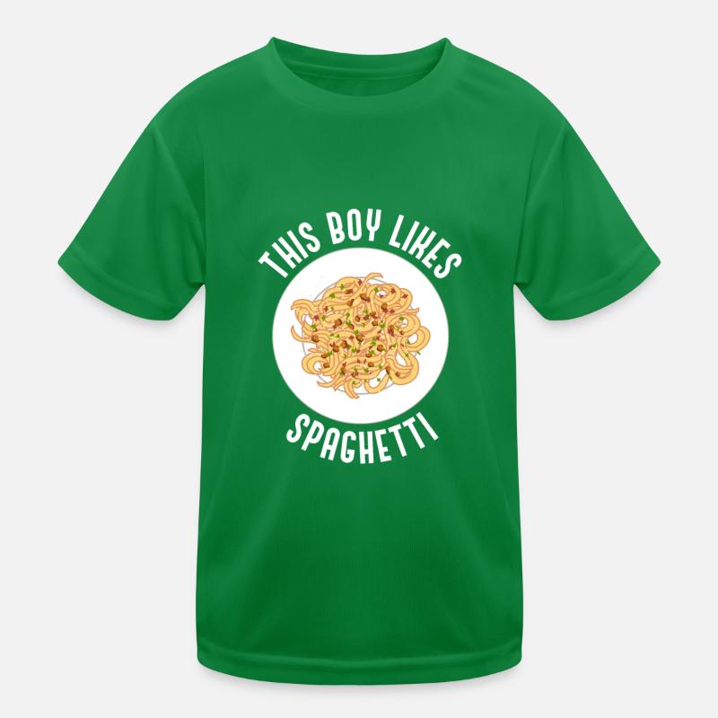 Spaghetti lustiges Zitat Nudeln und Pasta essen Kinder Funktions-T-Shirt