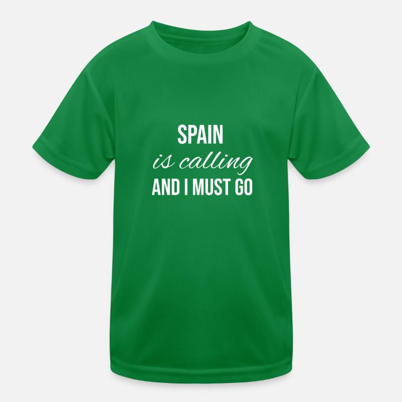 Spain Kids Functional T-Shirt