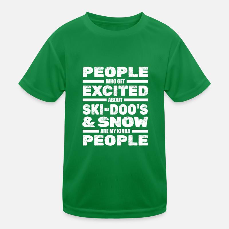 Snowmobile Kids Functional T-Shirt