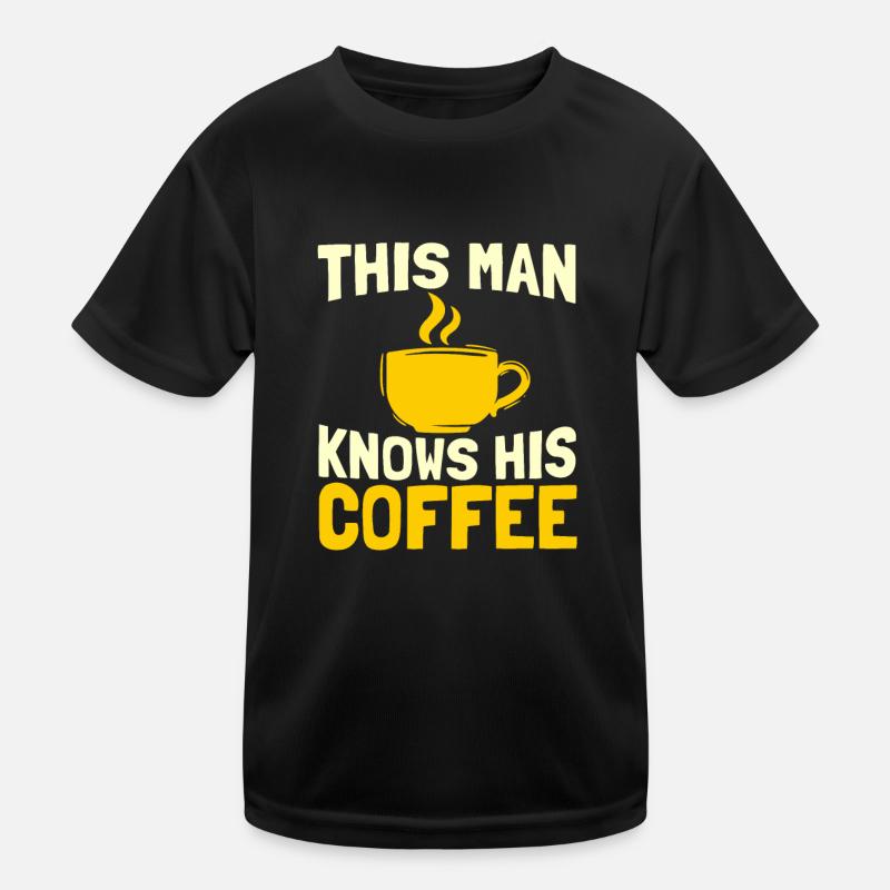 Coffee Coffee Drinker Coffee Lovers Kids Functional T-Shirt