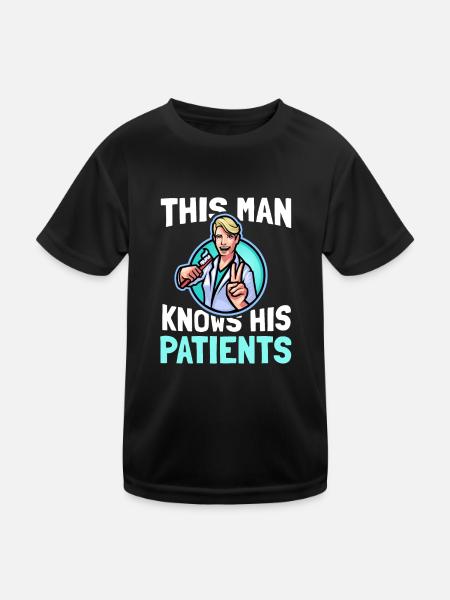 Assistant dentiste Assistant dentaire Dentisterie - T-shirt sport Enfant - noir - Devant