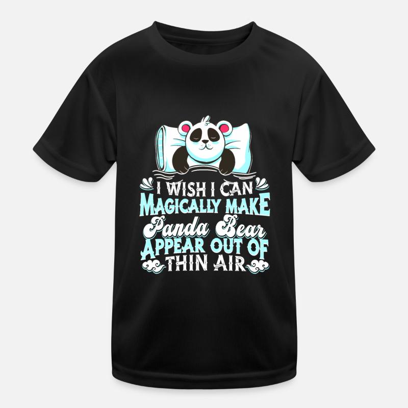 Panda Panda Bear - Kids Functional T-Shirt - black
