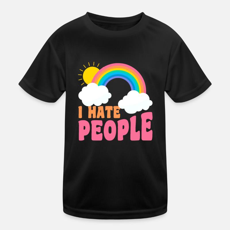 I Hate People Introvert People Kids Functional T-Shirt