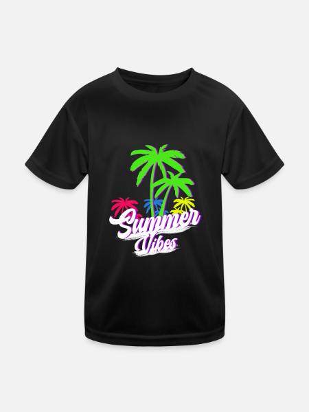 Summer Vibes - Kids Functional T-Shirt - black