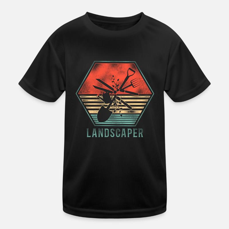 Landscaper Landscaping Landscape Kids Functional T-Shirt