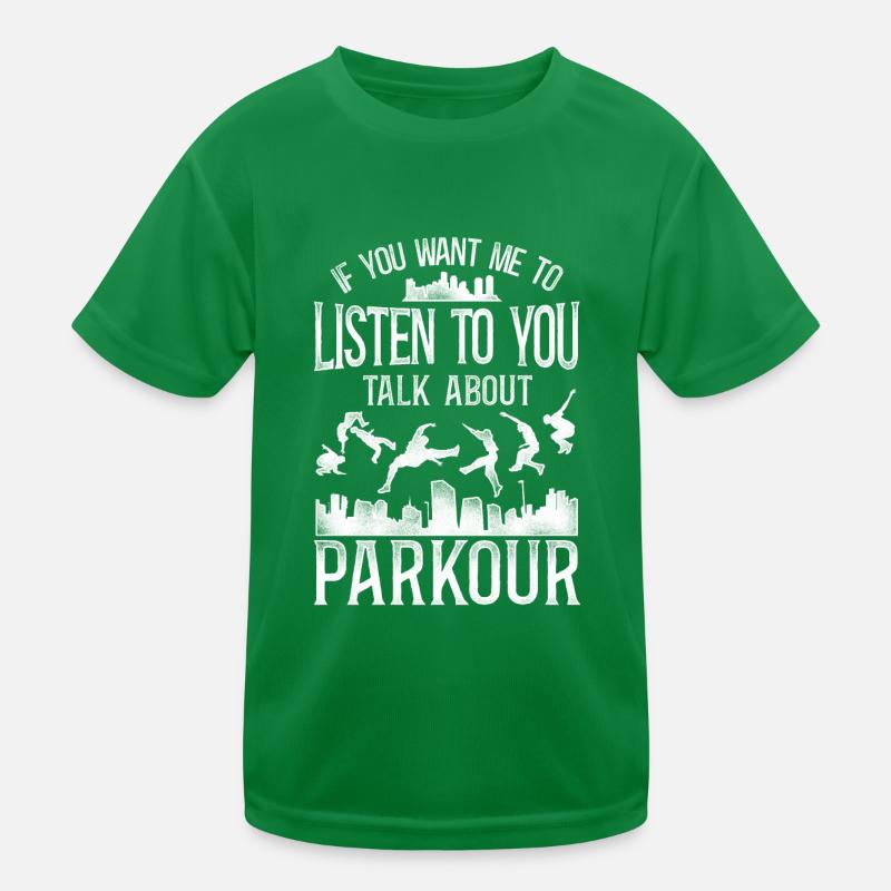 Parkour Free Running Traceur Kinder Funktions-T-Shirt