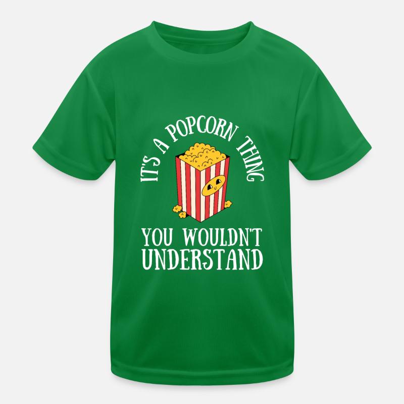 Popcorn Machine Movie Lover Theater Cinema Kids Functional T-Shirt
