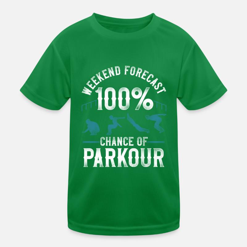Parkour Free Running Traceur Kids Functional T-Shirt