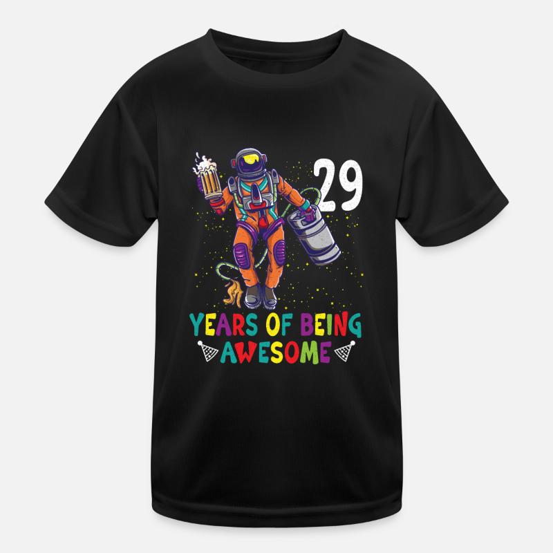 29th Birthday Astronaut Astronomy Solar System Kinder Funktions-T-Shirt