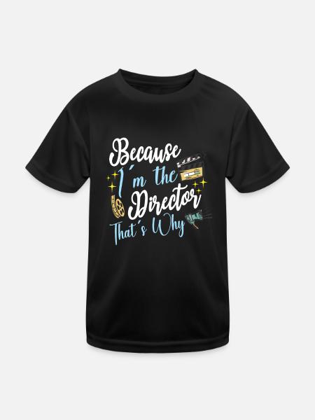 writer producer actor director filmmaker - Kinder Funktions-T-Shirt - Schwarz - Vorne