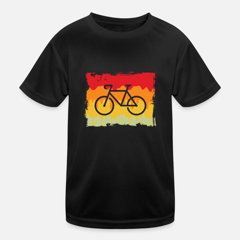 Fahrrad Retro Kinder Funktions-T-Shirt