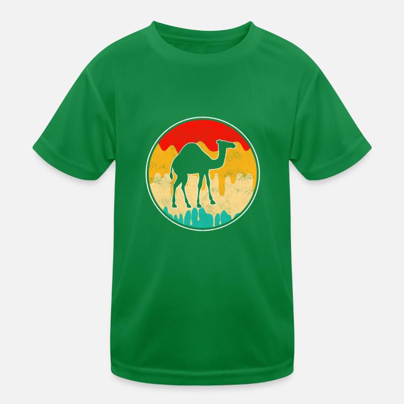 Retro Dromedar Kinder Funktions-T-Shirt