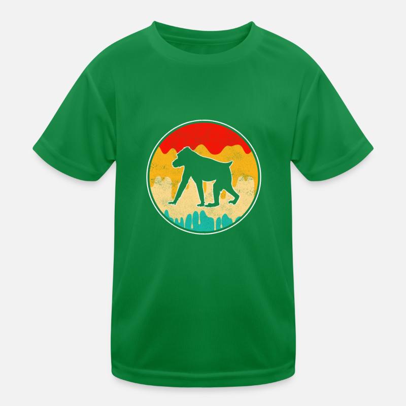 Monkey Retro Kids Functional T-Shirt