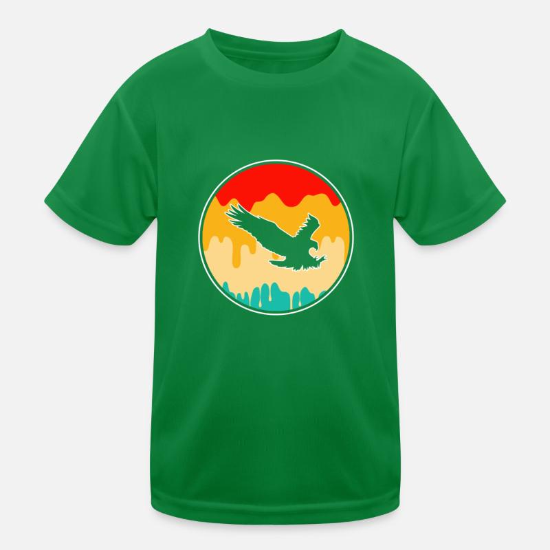 Adler Retro Kinder Funktions-T-Shirt