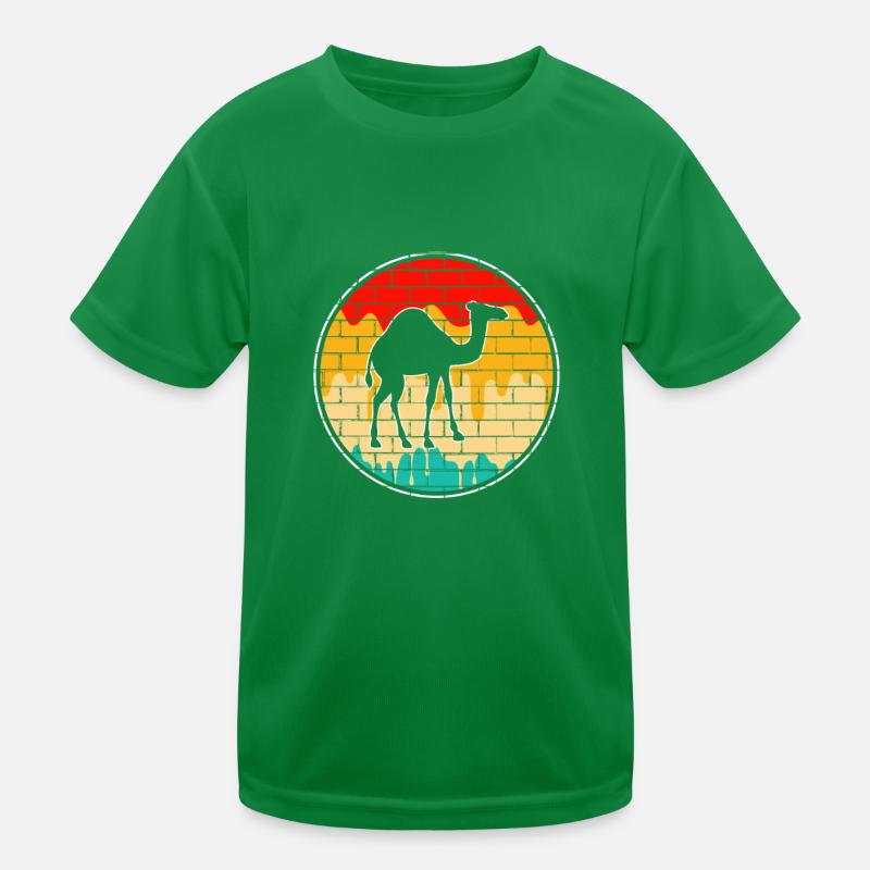 Retro Dromedar Kinder Funktions-T-Shirt