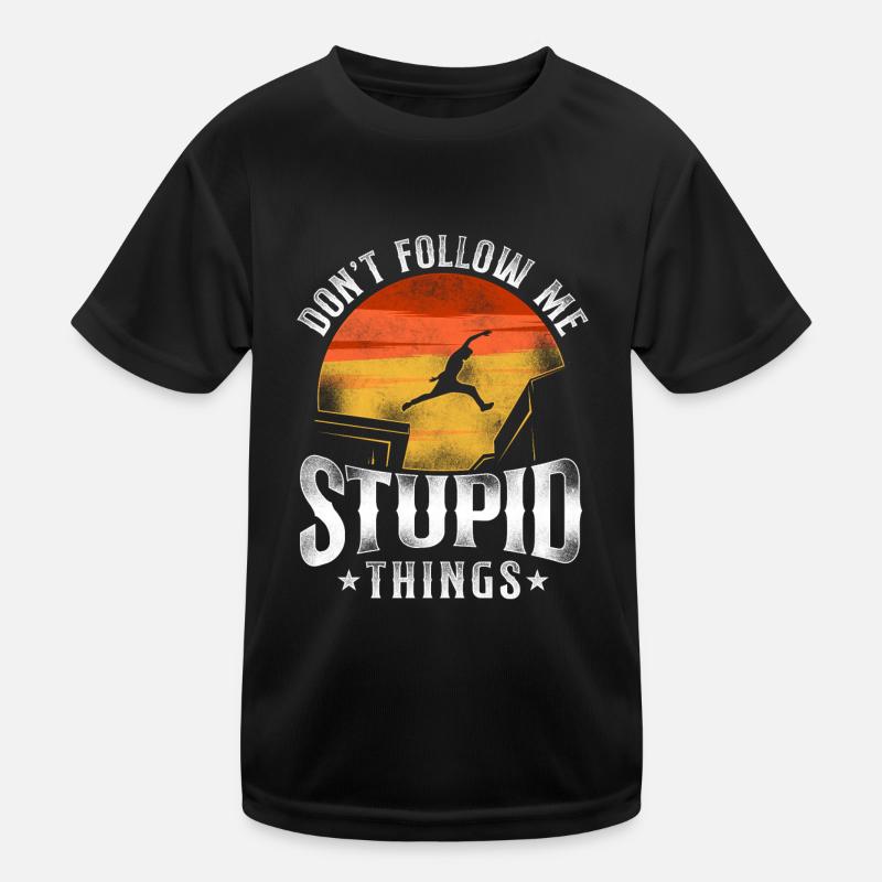 Parkour Free Running Traceur Kids Functional T-Shirt