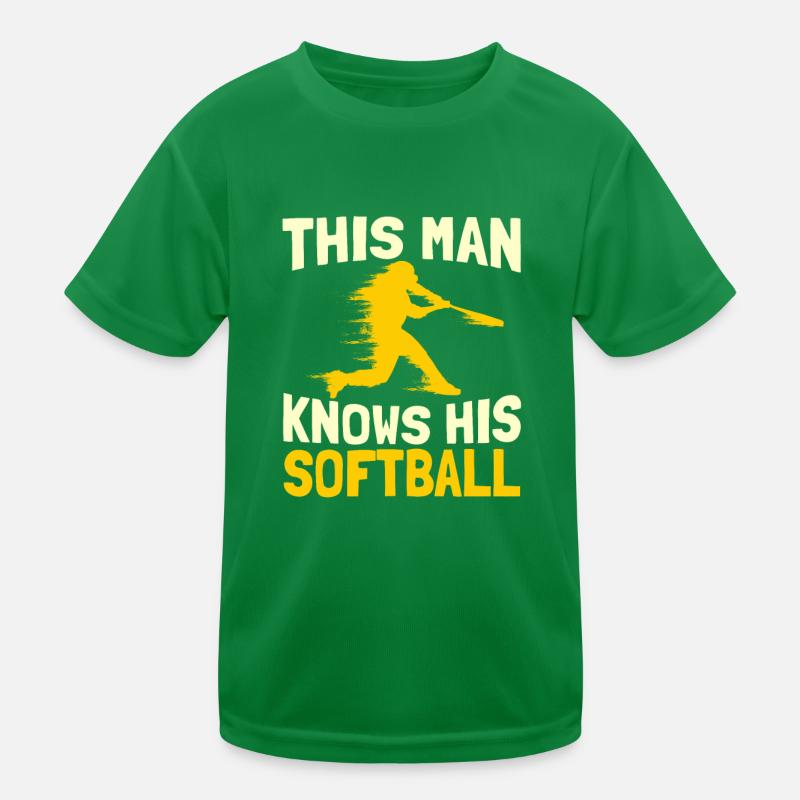 Softball Kids Functional T-Shirt