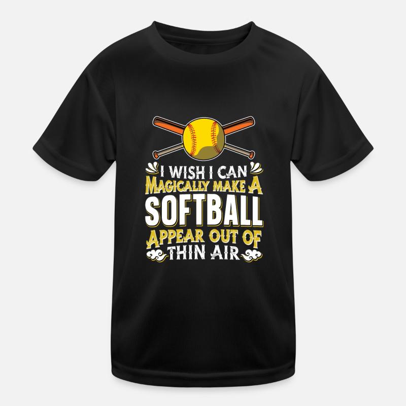 Softball Kids Functional T-Shirt