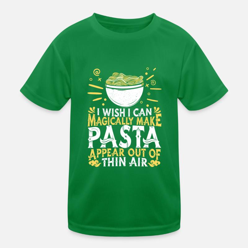 Nudeln Nudelgerichte Pasta Spaghetti Kinder Funktions-T-Shirt