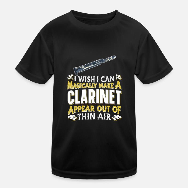 Clarinet Clarinet Kids Functional T-Shirt