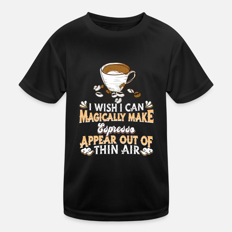 Espresso Coffee Kids Functional T-Shirt