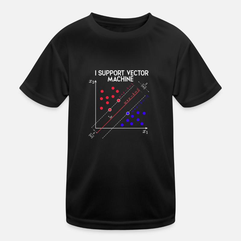 Ich unterstütze Vector Machines Machine Learning - Tech Kinder Funktions-T-Shirt