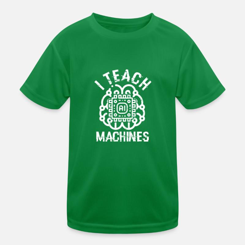 I Teach Machines AI Machine Learning - Logiciel T-shirt sport Enfant