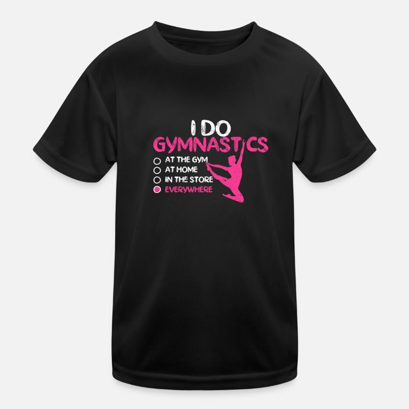 Funny aesthetic aerobic gymnast I do Kids Functional T-Shirt