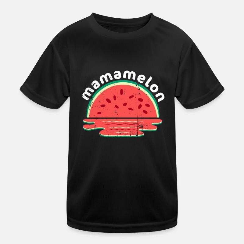 Mamamelon Watermelon Mama Cute Summer Sunset Kids Functional T-Shirt