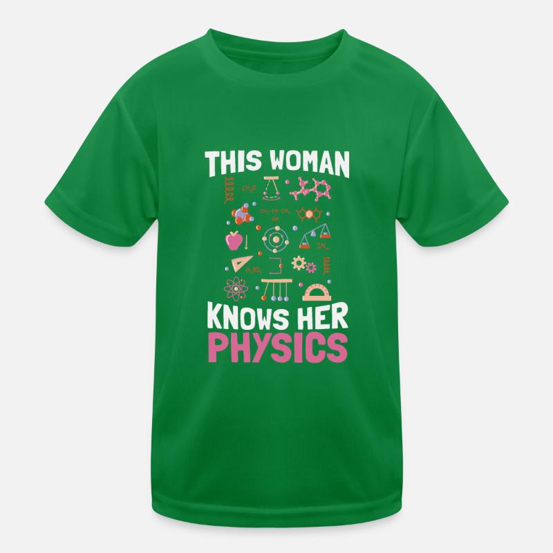 Physics Physicist Kids Functional T-Shirt