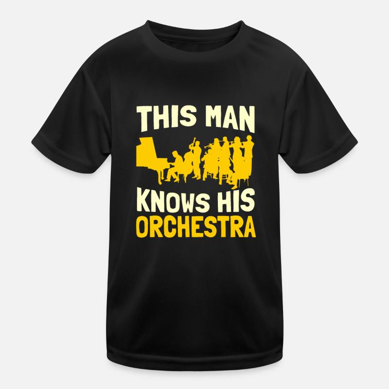 Orchestra Classical Concert Classical Music Kids Functional T-Shirt