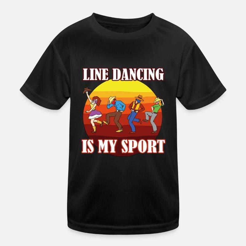 22 Line dancing is my Sport Line dancers Fans copy Kinder Funktions-T-Shirt