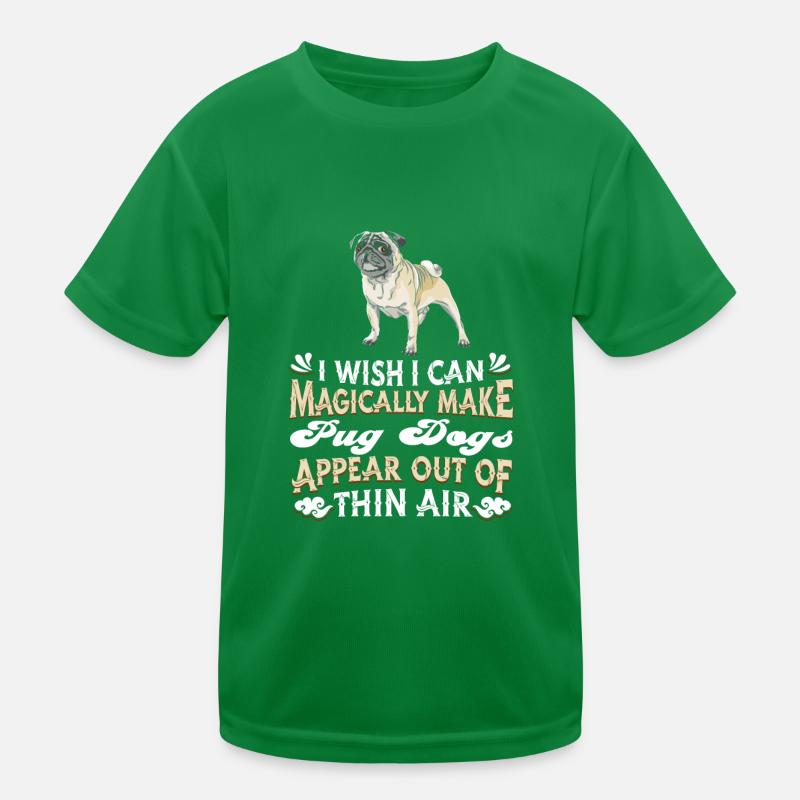 Pug Dog Kids Functional T-Shirt
