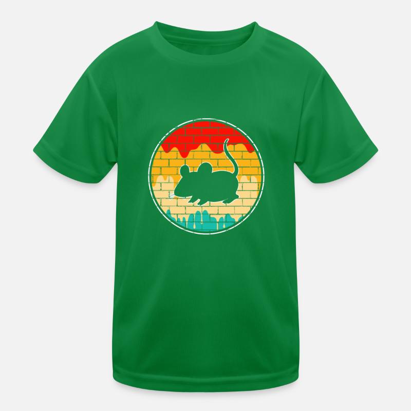 Maus Retro Kinder Funktions-T-Shirt