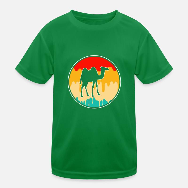Kamel Retro Kinder Funktions-T-Shirt