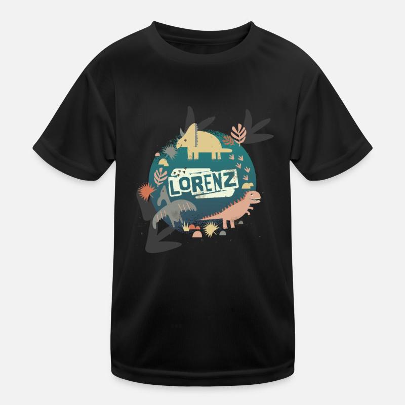 FELIX - Beautiful boy name with cute dinosaurs Kids Functional T-Shirt