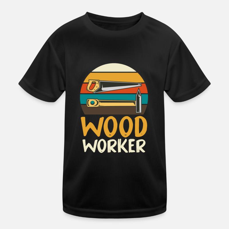 Funny Carpenter Craftsman Tool Fun Liebhab Kids Functional T-Shirt