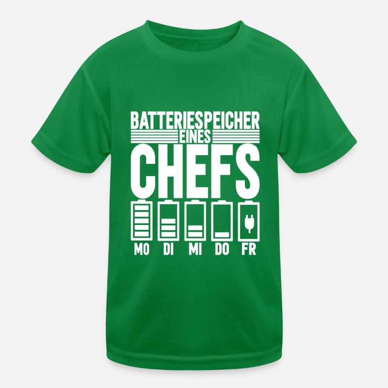 Abteilungsleiter Chef Kinder Funktions-T-Shirt