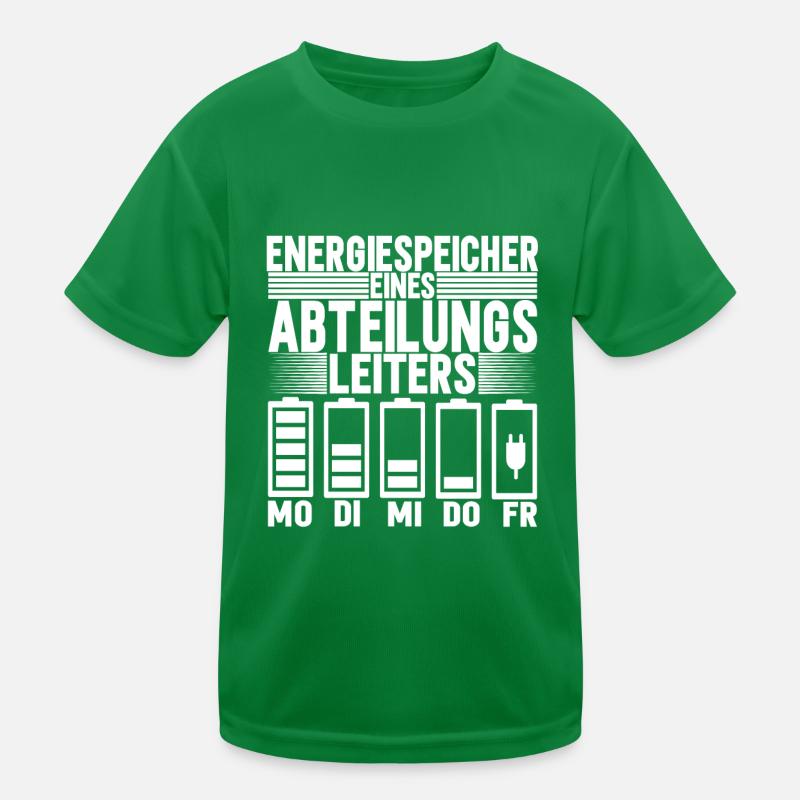 Abteilungsleiter Chef Kinder Funktions-T-Shirt