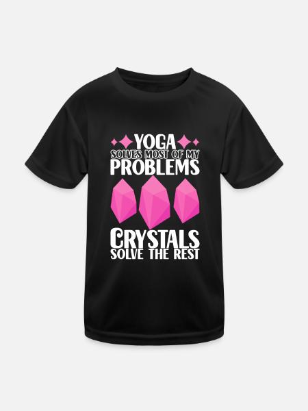 Yoga Yogi Relax - T-shirt sport Enfant - noir - Devant