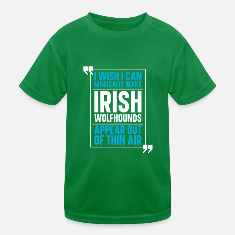 Irish Wolfhound Dog Kids Functional T-Shirt