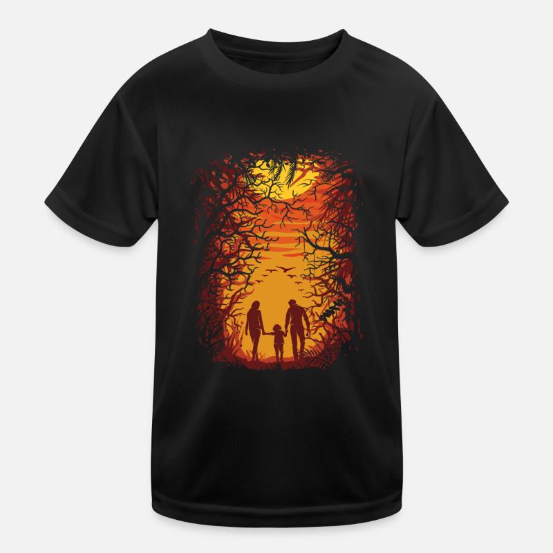 Hikers Hiking Family Excursion Weekend Kids Functional T-Shirt