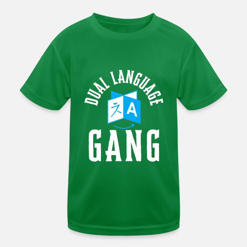 Dual Language Team Bilingual Teacher School Tutor Kinder Funktions-T-Shirt