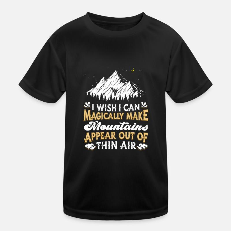 Climbing Mountaineering Climbers Kids Functional T-Shirt