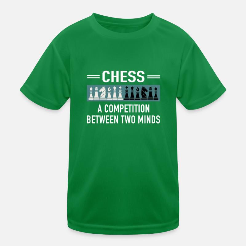 Chess Competition Between Two Minds Schachspieler Kinder Funktions-T-Shirt