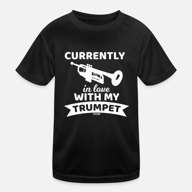 Blasmusik Trompete Blechbläser Kinder Funktions-T-Shirt