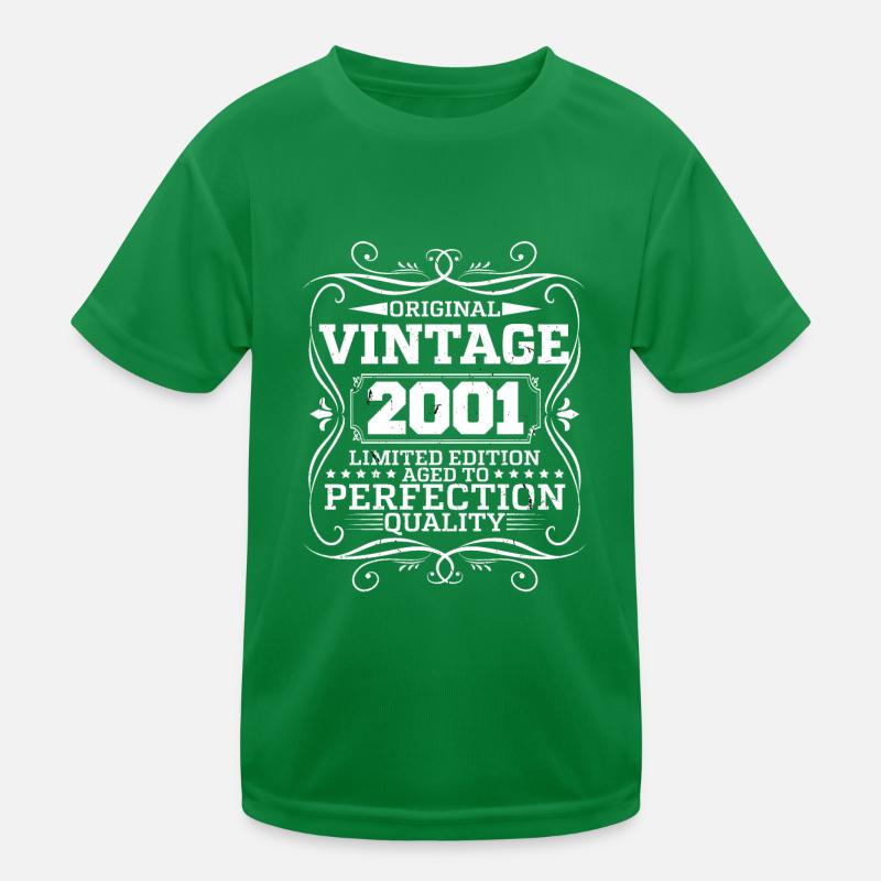 Vintage 2001 Original Limited Edition Kids Functional T-Shirt