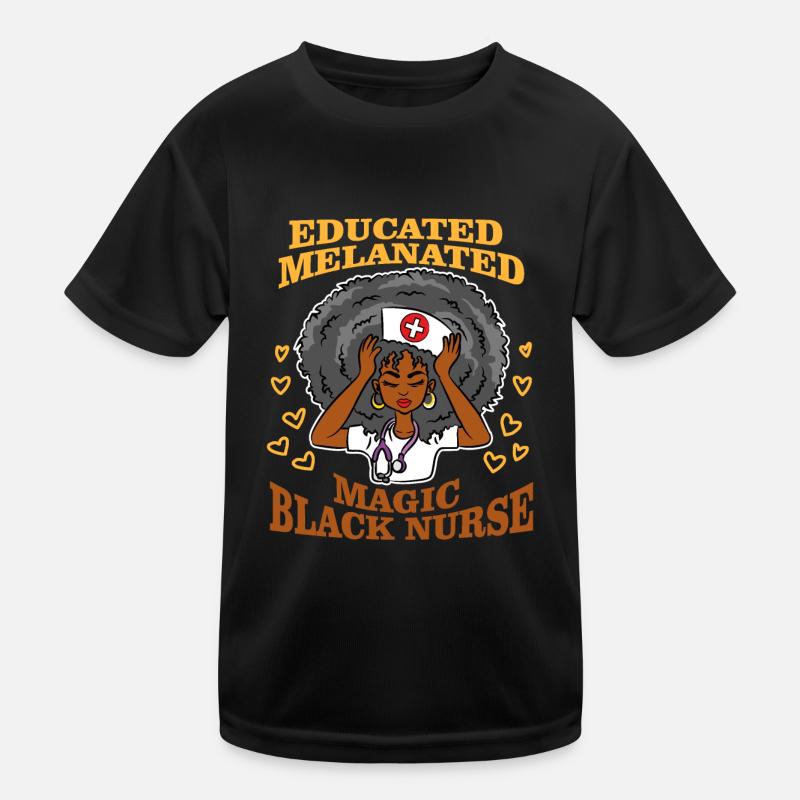 Educated Melanierte magical black Kids Functional T-Shirt